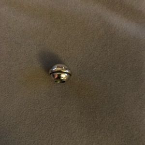 Pandora Auth. Silver and 14K gold bead
